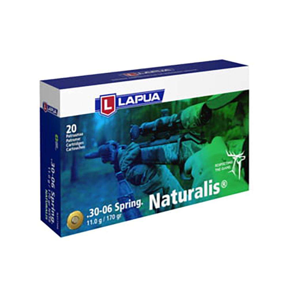 Ammunition Lapua Ammunition Ready Series 30 06 Lapua Rifle Ammo  30-06 Springfield 170gr Naturalis Solid bx/20 • Model: Ready Series